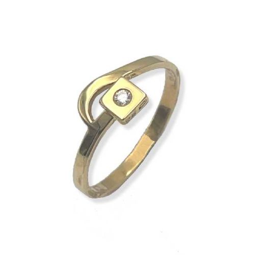 Anillo comunión oro amarillo y diamante 0,024 cts - M-309311