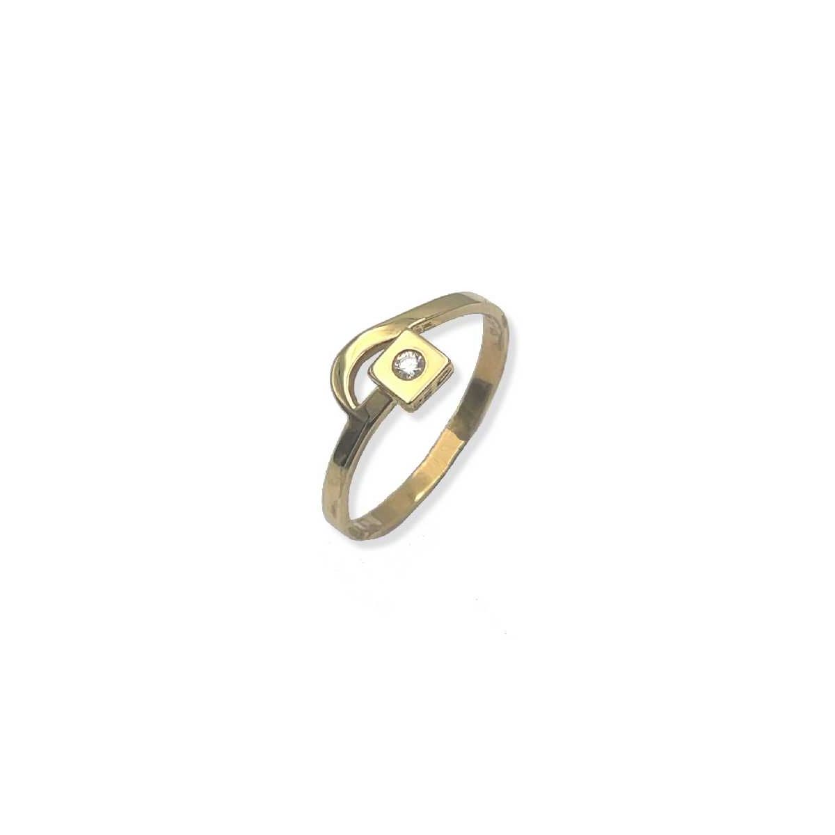 Anillo comunión oro amarillo y diamante 0,024 ct - M-309311