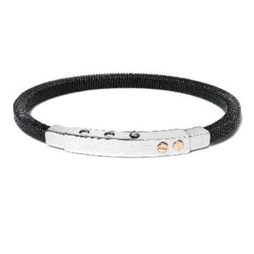 Pulsera BORSARI ATLANTE Black Talla M - BR-ATLA04AG