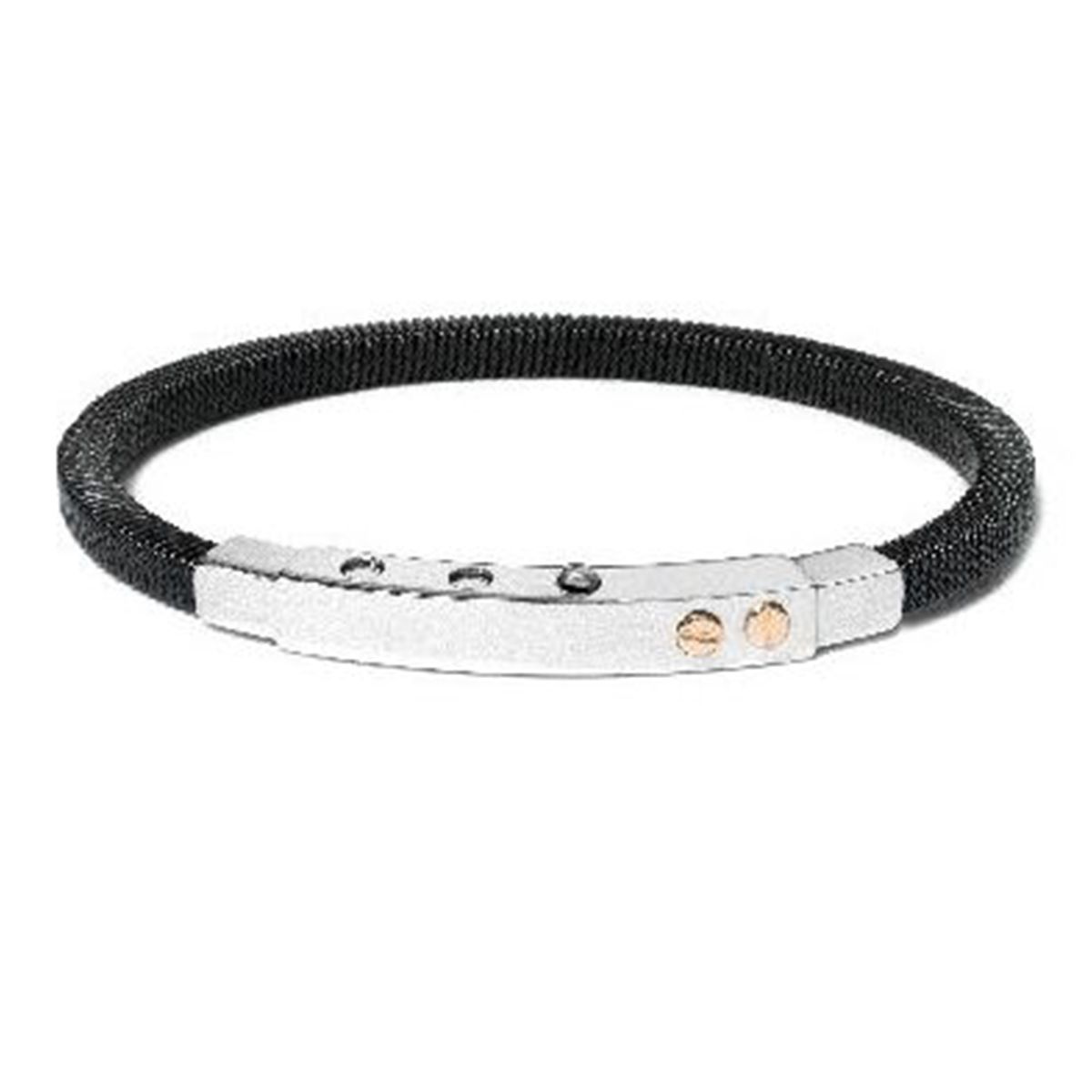 Pulsera BORSARI ATLAS Black Talla M - BR-ATLA04AG