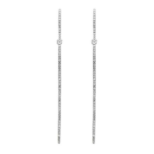 Arracades Penjolls Or Blanc i Diamants 0,20 cts - 2280183