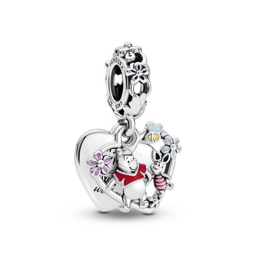 Charm Colgante Doble plata Winnie the Pooh & Piglet Disney - 792214C01