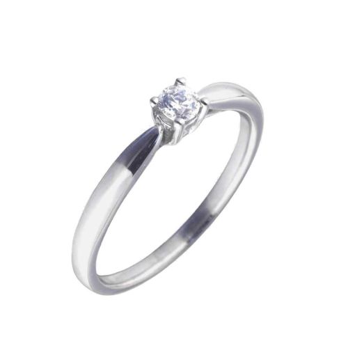 Solitari or blanc i diamant 0,15 cts. - 650912