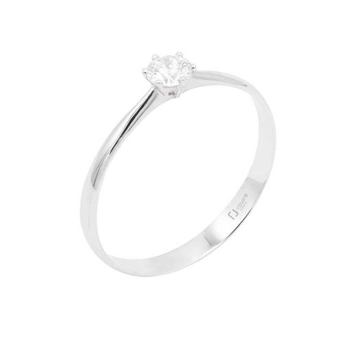 Solitari or blanc i diamants 0,23cts. - FBR310-2S