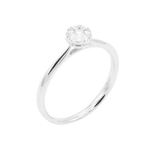 Solitari or blanc i diamants 0,14 cts. - 433-00283