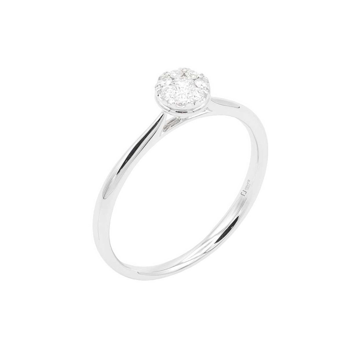 Solitari or blanc i diamants 0,14 cts. - 433-00283