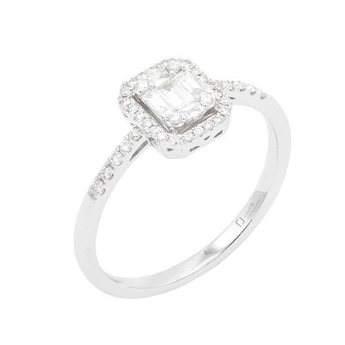 Solitari or blanc i diamants 0,27 cts. - 730/3238-027