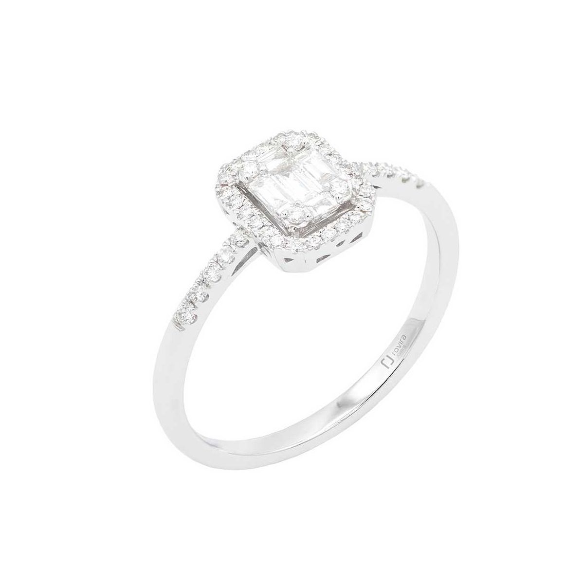 Solitari or blanc i diamants 0,27 cts. - 730/3238-027