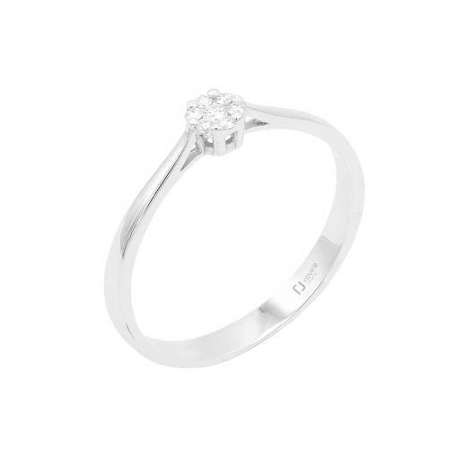 Solitari or blanc i diamant 0,73 cts. - FBR1188S