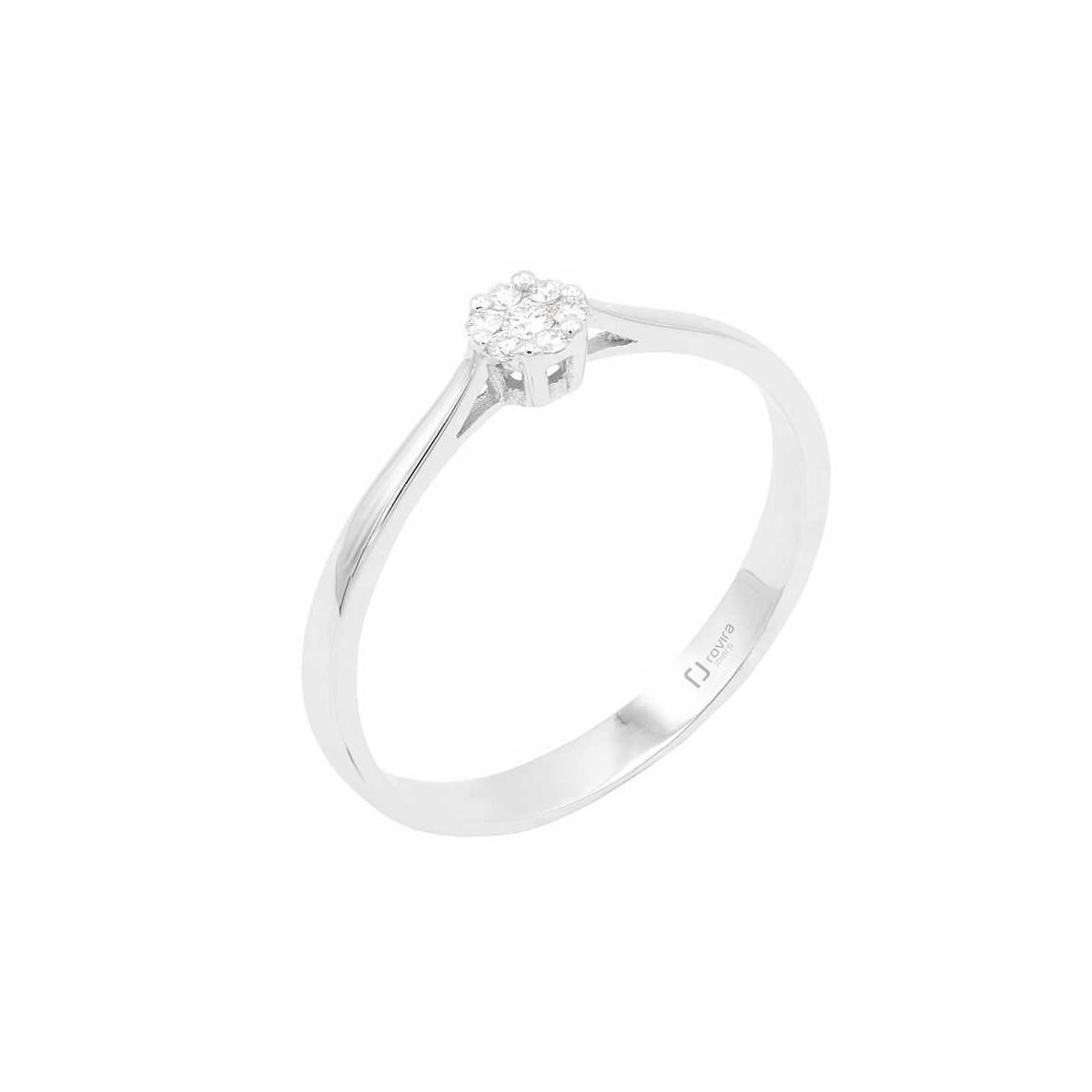 Solitari or blanc i diamant 0,73 cts. - FBR1188S