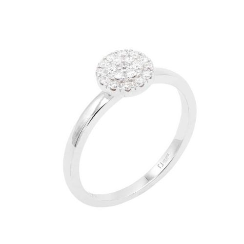 Solitari or blanc i diamants 0,19 cts. - RSZD