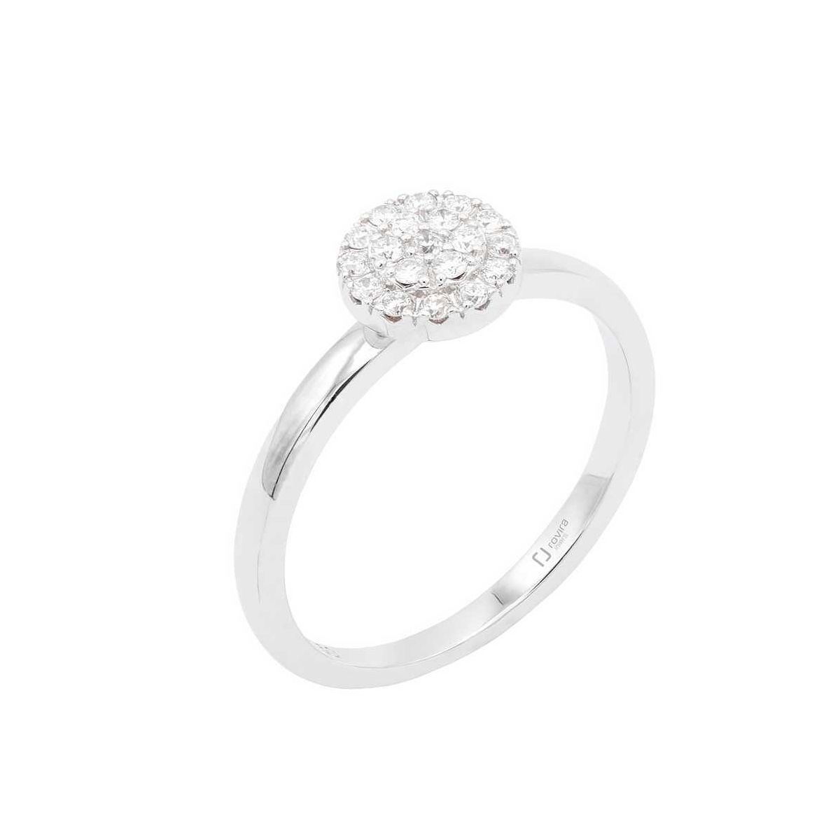 Solitari or blanc i diamants 0,19 cts. - RSZD