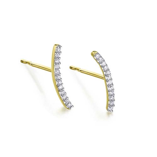 Pendientes oro amarillo y diamantes - GB161OA.00