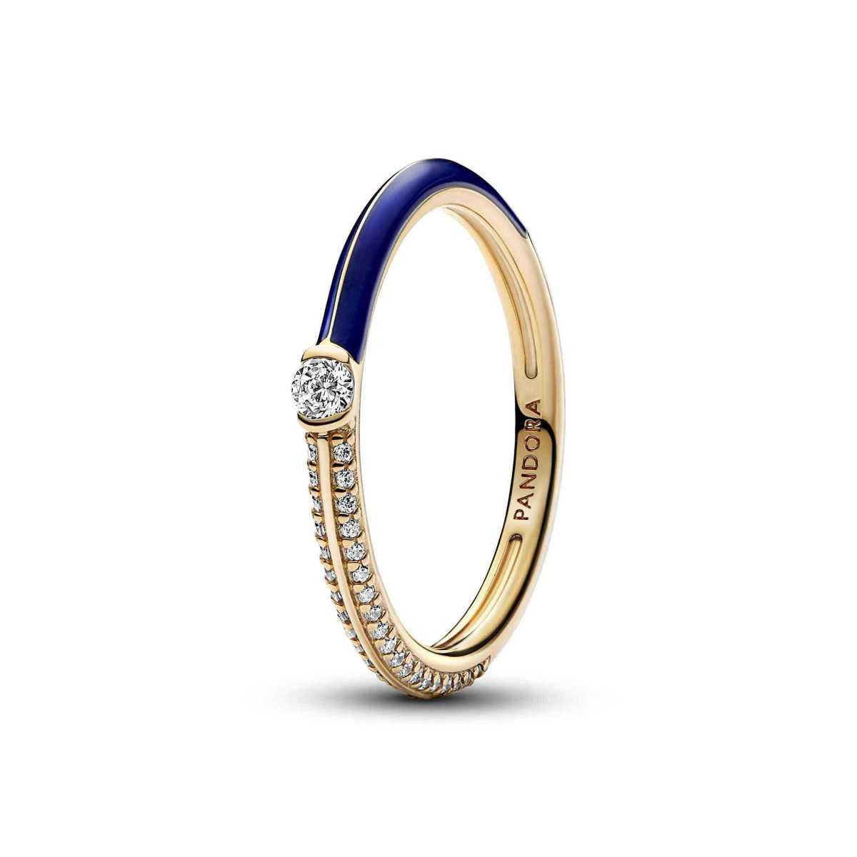 Anillo Pandora ME en oro Dual Azul Pav 162528C01 52