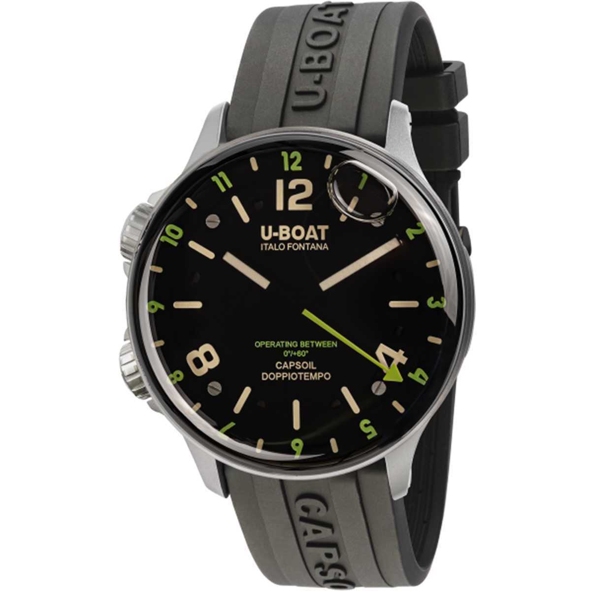 web U-Boat Capsoil Doppiotempo 45mm Green Rehaut - 8838/B