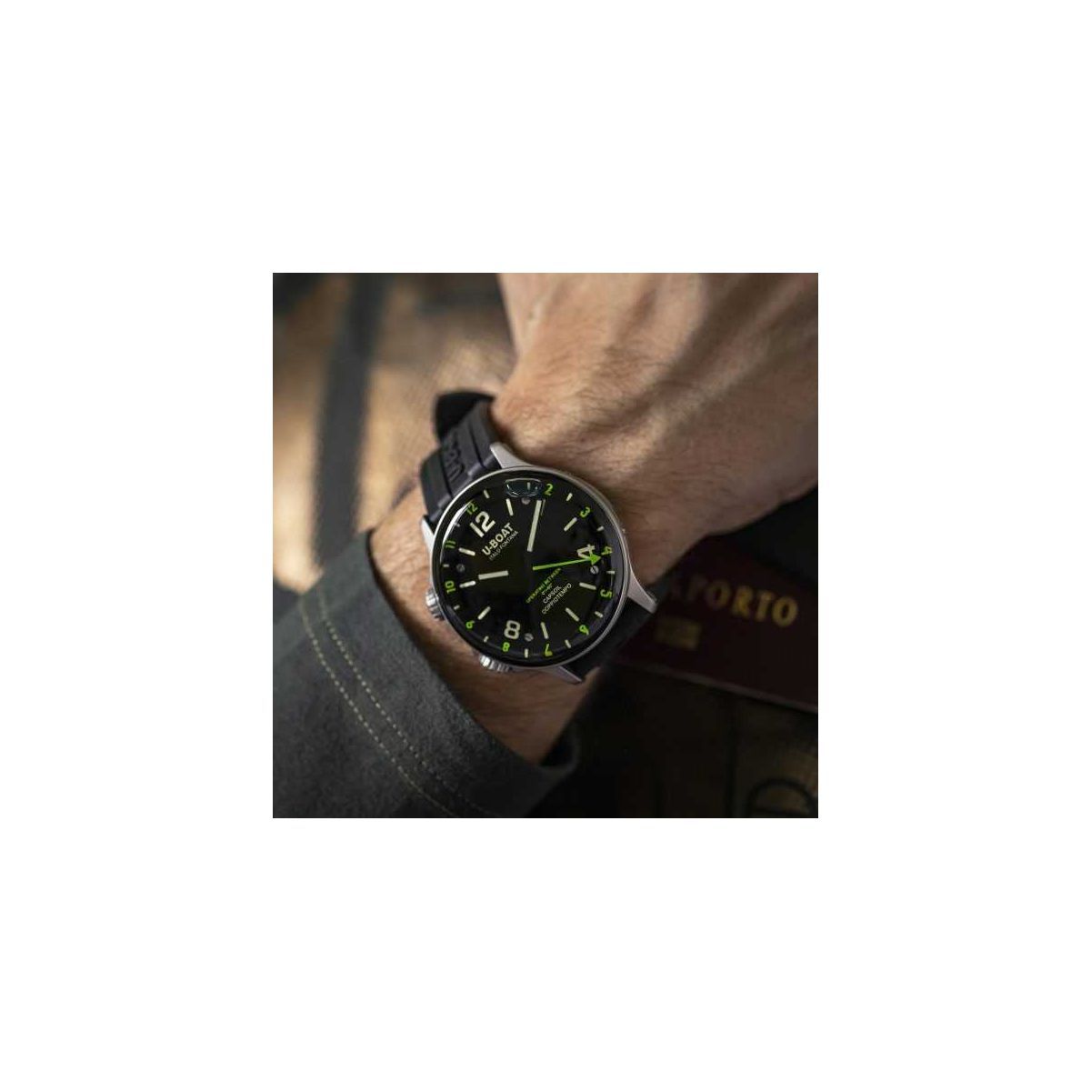 braç U-Boat Capsoil Doppiotempo 45mm Green Rehaut - 8838/B