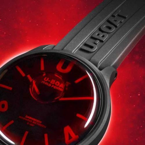 ampliada U-Boat Darkmoon 40mm Red Glass PVD - 9306