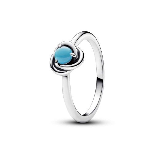 Anillo Círculo Eternity Azul Turquesa - 192993C12-58